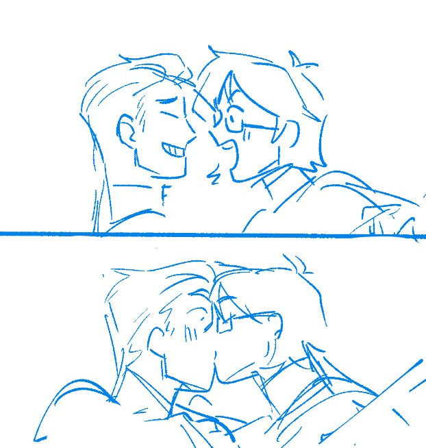 actually have the og sketches from last week too why not. i think the last panel here is funnier tbh 