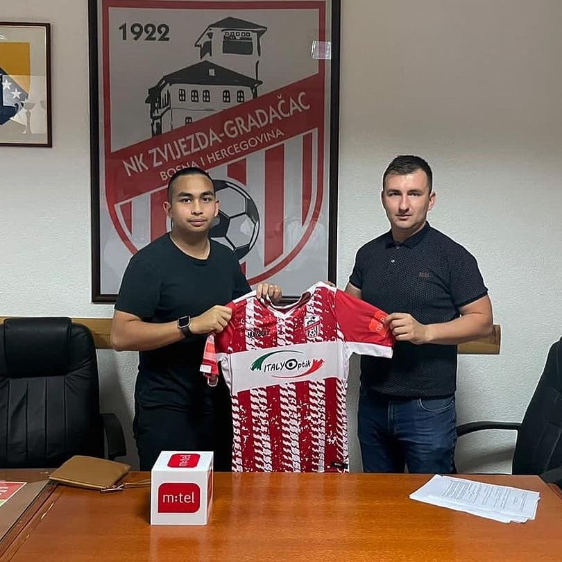 first11fc's tweet photo. After a year with the U19 of FK IMT in Serbia, our Adam Hamid has now  joined the 1st team of NK Zvijezda Gradacac, which plays in the 1st Div of Bosnia Herzegovina. Prior to IMT, he was briefly with Red Star. Good luck! 

#first11fc #football #playingabroad #HarimauMalaya https://t.co/AuJSxQ6a7H