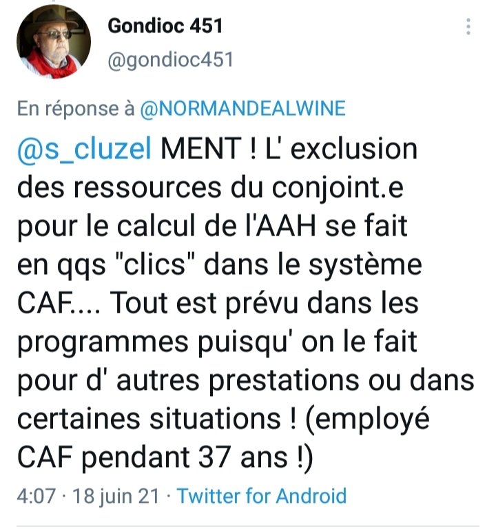 gondioc451's tweet image. J' ai déjà répondu compte tenu de mon cursus professionnel (37 ans dans une CAF !) ⤵️