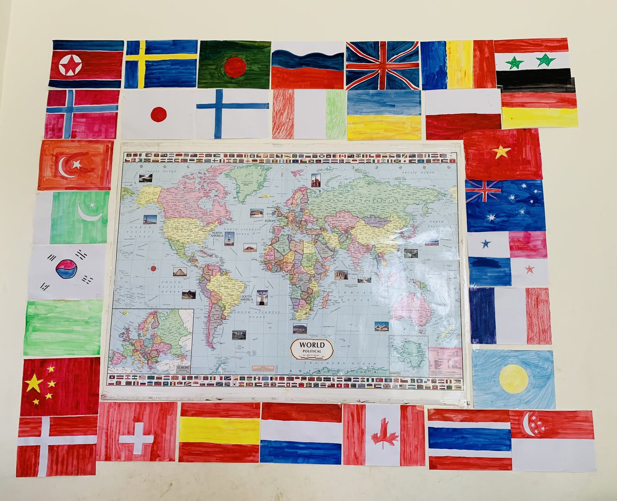 monicajgd's tweet photo. Identify countries name๐ค๐ฉโ๐ง
Creativity is giving yourself permission to see things differently.
Enjoyed working with my daughter to paint countries flags.
#summercreativity #motherdaughter https://t.co/o4rufnqsuj