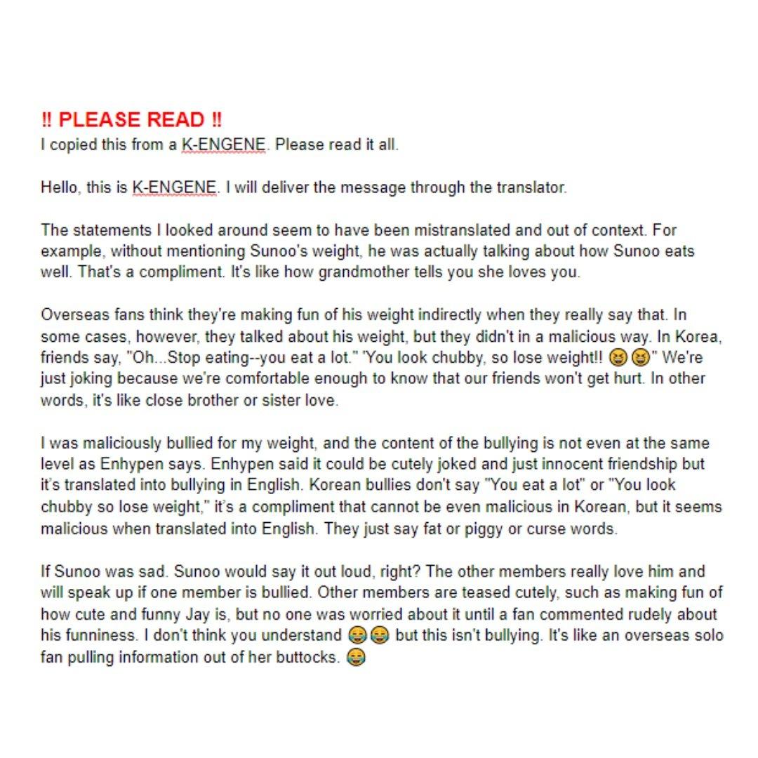 Ziipper4's tweet image. Read and Share❗❗❗❗
Sunoo and Niki is my biased and i love Enhypen
They are good but we protect them we think are hurt
Engene power