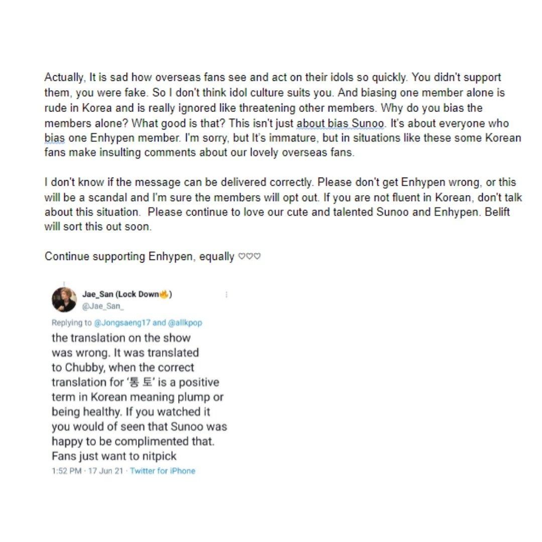 Ziipper4's tweet image. Read and Share❗❗❗❗
Sunoo and Niki is my biased and i love Enhypen
They are good but we protect them we think are hurt
Engene power