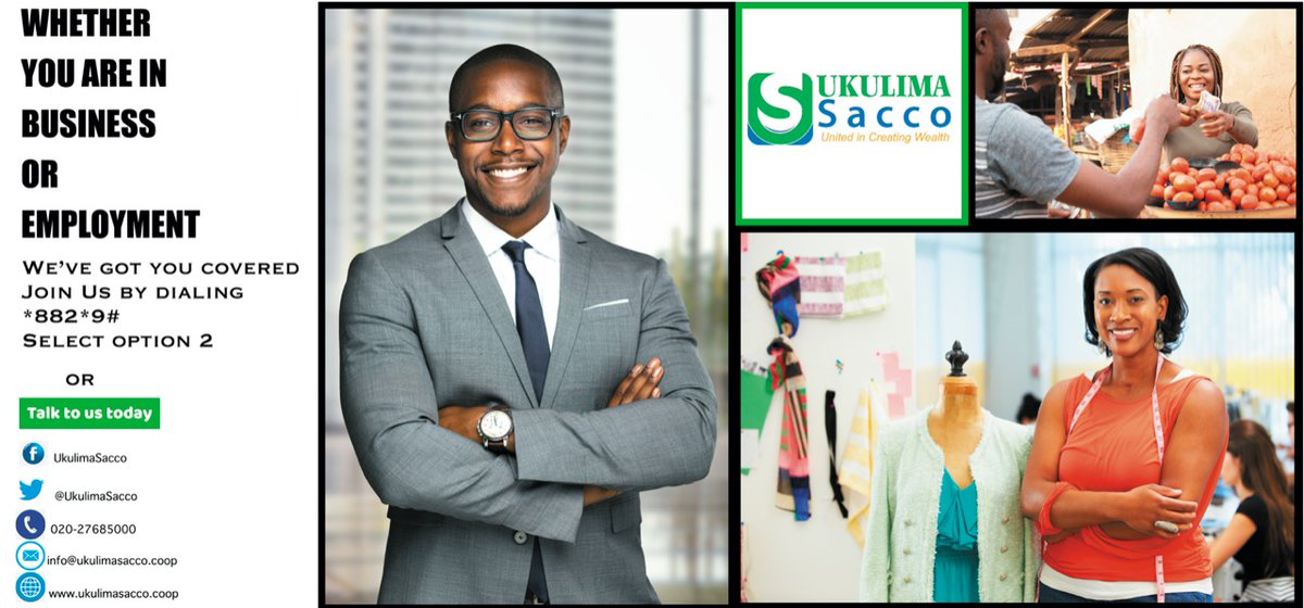 apstarDTsacco's tweet photo. Ukulima Sacco accomodates everyone whether you are in business or in employment and have customized our solutions for all.
#TopInvestorsForum https://t.co/2aQlDzI6T0