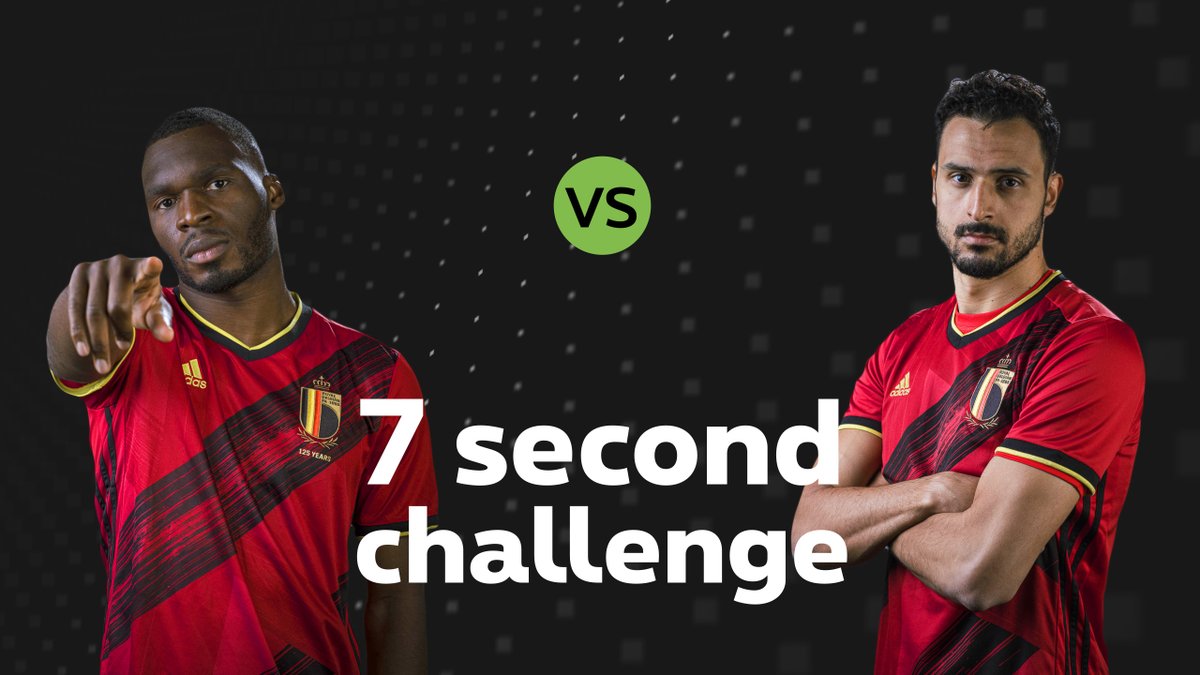 PickxSports's tweet photo. "Geef 3️⃣ juiste antwoorden in 7️⃣ seconden"❗🇧🇪
Welke Rode Duivel wint de "7️⃣ second challenge"❓😏
👉 Bekijk hier het duel tussen @chrisbenteke 🆚 @NChadli : https://t.co/XcGNuIPxHr 🔥😂
#pickxsports #nl #euro2020 #DEVILTIME #RodeDuivels #7secondchallenge https://t.co/SBKl3pPA7T