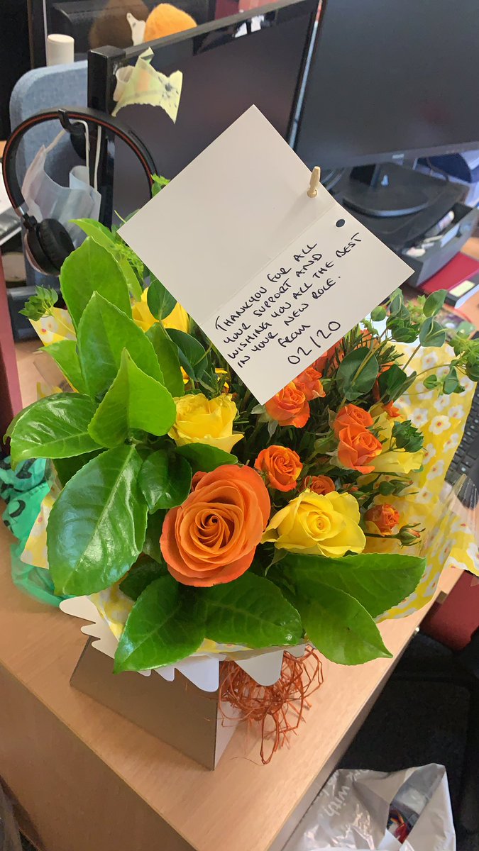 Thank you to the 02/20 on call group for my lovely flowers! It has been an absolute pleasure assisting you in your learning journey! #firefighter #oncall <a href="/LeicsFireRescue/">Leicestershire Fire and Rescue Service</a> 🚒🔥🧑🏼‍🚒🌼🌸