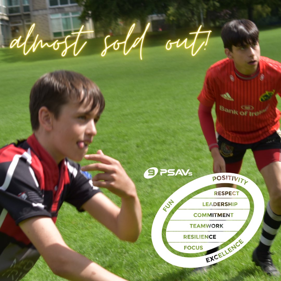 Only a handful of places remaining for our two high performance Irish Rugby Academies for 10-16yrs players in July (@MidletonCollege 12-16 July &amp; <a href="/kilkennycollege/">Kilkenny College</a> 18-23 July). Don’t miss out! #maximiseyourpotential psaacademies.com/2021-interest/