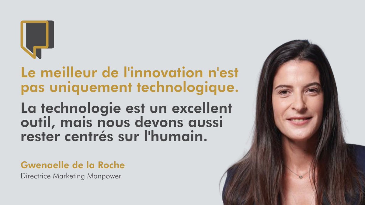 Demain sera plus humain.
--------
Une conviction que partage <a href="/GwendelaRoche/">Gwenaelle delaRoche</a> (Directrice Marketing <a href="/ManpowerGroupFR/">ManpowerGroup France</a>) à l'occasion d'un talk sur le futur du recrutement à #Vivatech.