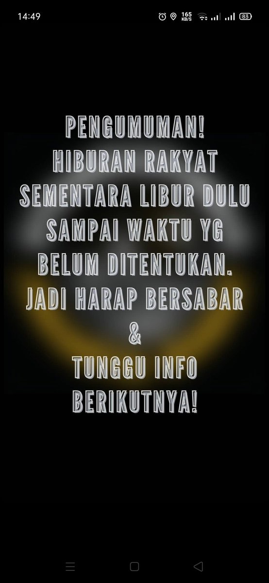 Dengan berat hati kami umumkan.

Semoga angka penyebaran Covid-19 di DKI Jakarta menurun.