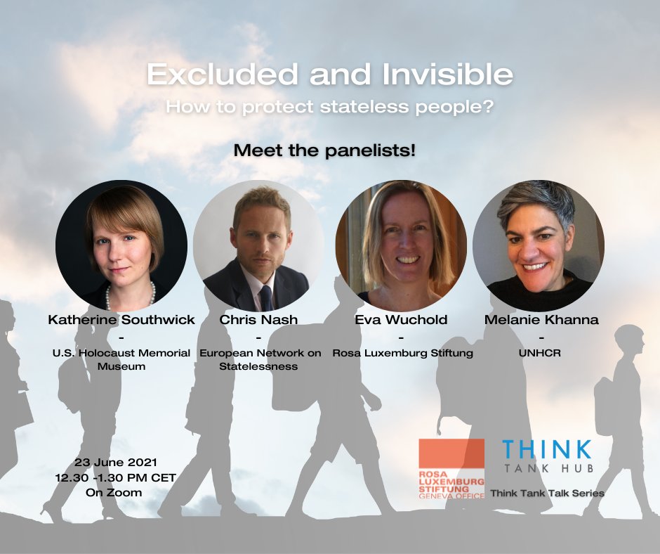 foraus's tweet photo. What is a state's responsibility towards stateless people? What has been achieved so far to protect them? The @ThinkTankHub_CH, with the @rosaluxgeneva organizes a new #ThinkTankTalk on the situation of stateless people around the world! Join us! Register: https://t.co/IPUOPHW2EU https://t.co/sYUaQvf9Xp