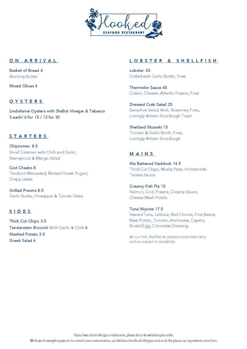 HookedWindermer's tweet photo. Our new lunch menu. 

To book visit https://t.co/6c9uPhQoBY

#lunch #terrace #freshfish #fishylicious #windermere #holiday https://t.co/eyYmOKMJ7D