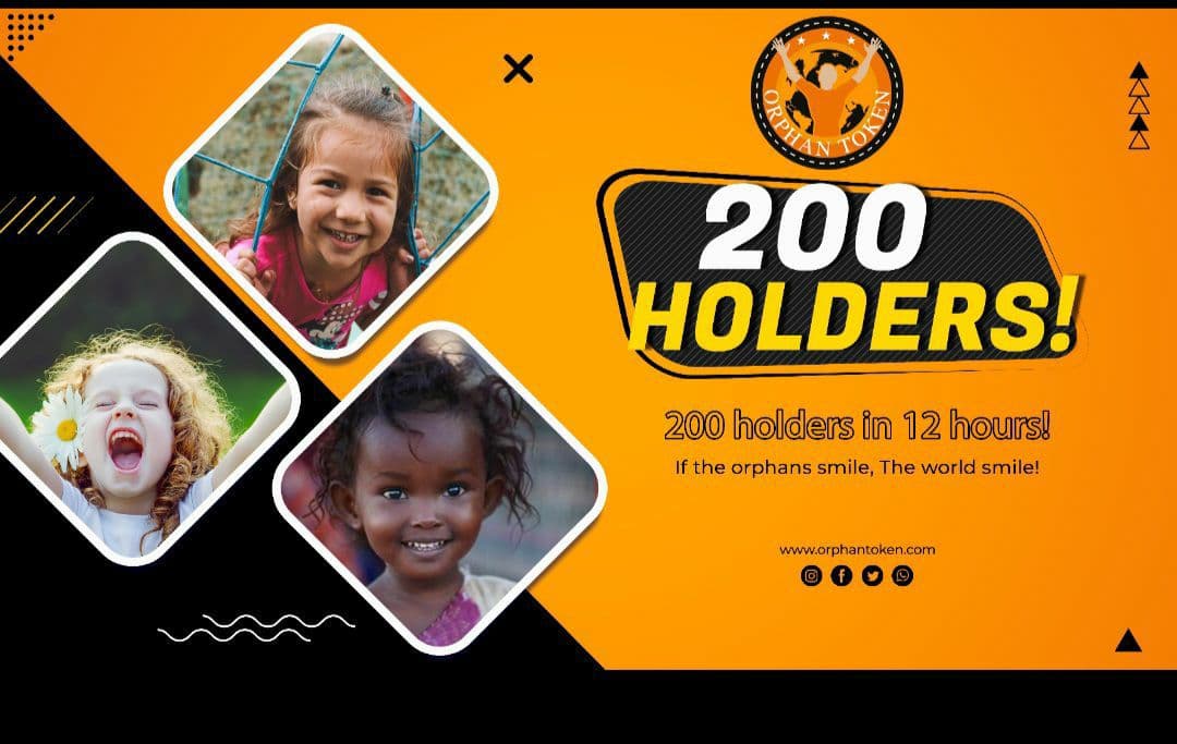 OrphanToken's tweet photo. Orphan holder's 200 💪🥳🥳

https://t.co/DonDAM79ly👈 https://t.co/RJmbO51pm6