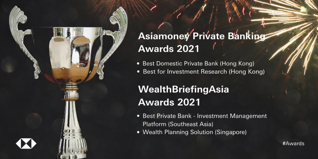 HSBC_SG's tweet photo. HSBC Private Banking in Asia has been recognised by @Asiamoney as the leading Private Bank in Hong Kong and @WealthBriefingAsia has awarded our business in Singapore a leader in international wealth planning solutions in Southeast Asia. #AsianWealth #WhyStopHere https://t.co/Thabs04xUr