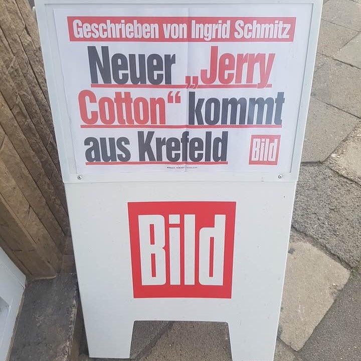 So cool. Jerry Cotton und ich. Dass ich das noch erleben darf.