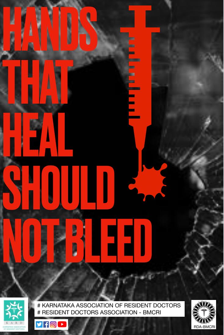 karnatakarda's tweet photo. Hands that heal should not bleed
#SaveTheSaviours 
@jdakimshubballi @imajdnnational @IMAIndiaOrg @FordaIndia @FAIMA_INDIA_ @DHFWKA @mla_sudhakar https://t.co/OaIBSQOHy5