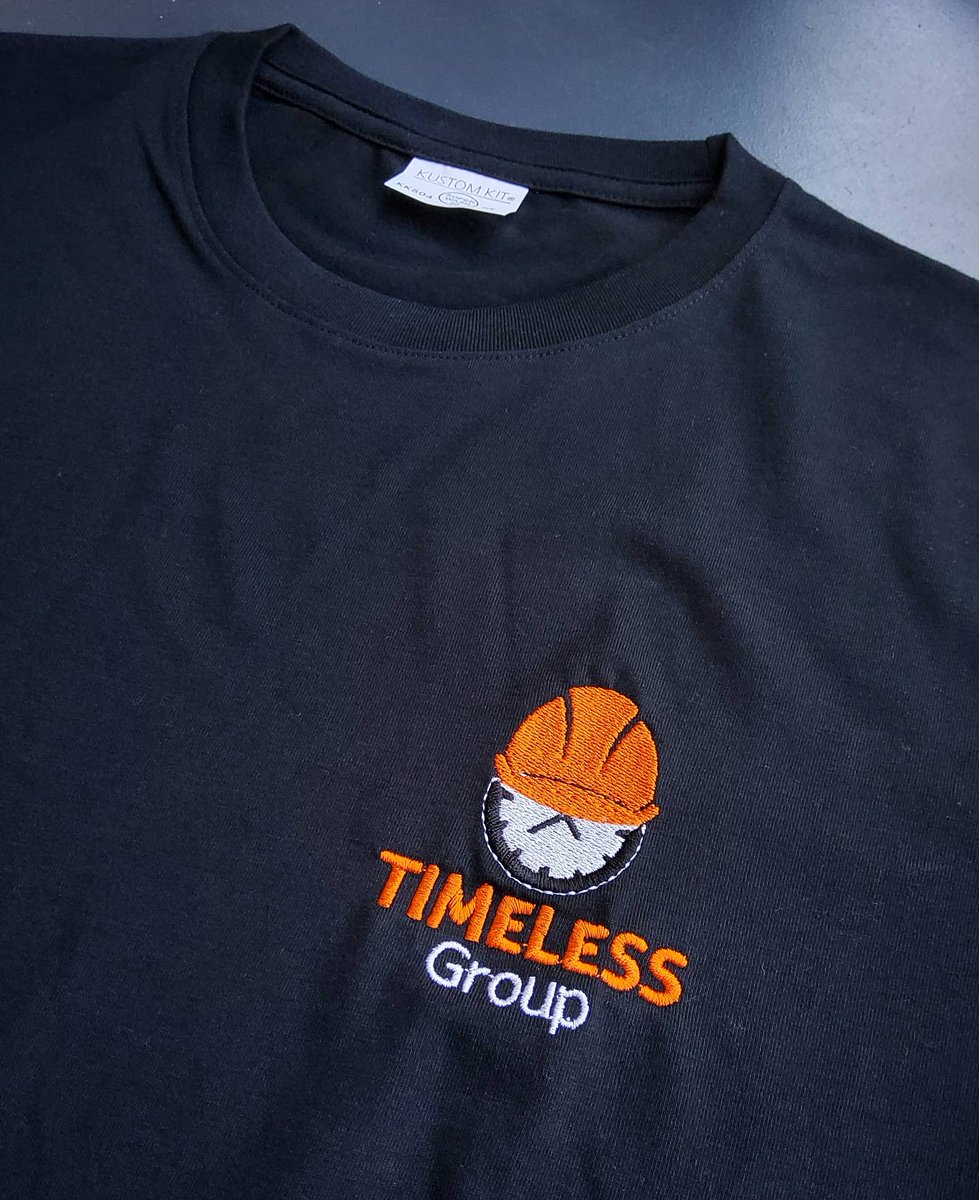 YourShirtsuk's tweet photo. @Kustom_kit workwear produced recently for Timeless Group. 

If you want to opt for a more premium, high quality workwear, Kustom Kit is a great option for you, these fashion fit tee's have a soft, quality feel and look super smart! 

#kustomkit #workwear #embroidery https://t.co/r9Bjj4dBpH