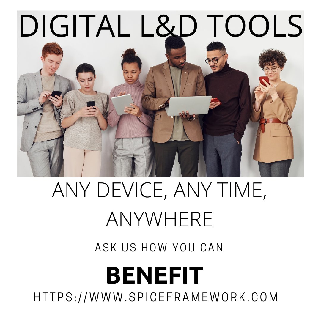 SpiceFramework's tweet image. #learninganddevelopment #humanresources #recruitment #peopledevelopment #training #assessments
lnkd.in/dixUycw