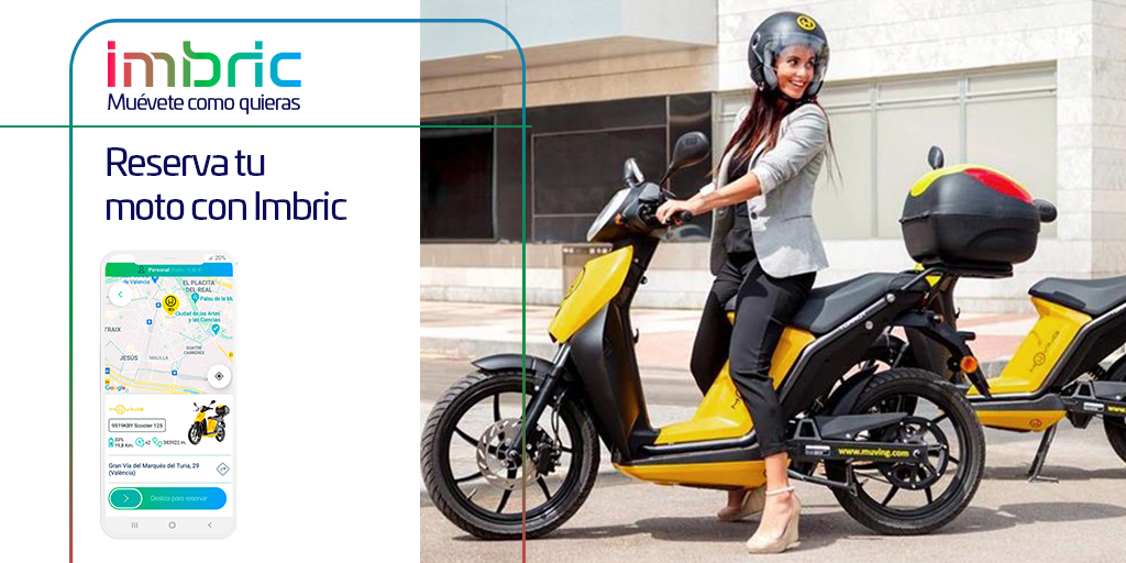 Imbric_app's tweet photo. ¿Te gustan las #motos?
 
Muévete con nuestro servicio de motos eléctricas @socialmuving por #Valencia, #Sevilla, #Cádiz y #Córdoba
 
Con un precio de:
✅  0,27€ por minuto de uso
✅  0,12€ por minuto en parada
 
#muving #moto #motoselectricas #motosharing #ecologico #movilidad https://t.co/Ma3quIcszf