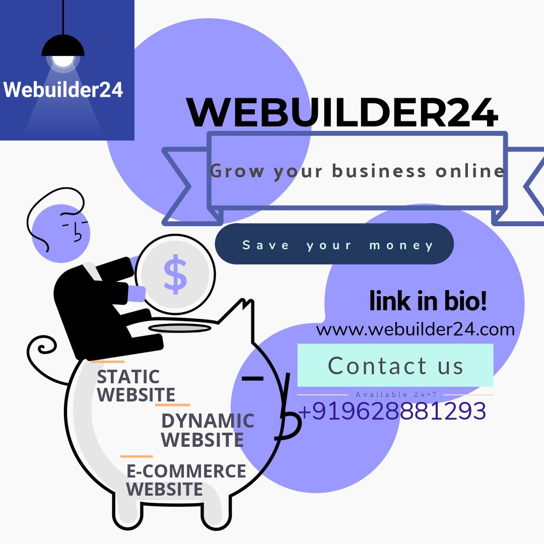 webuilder24's tweet photo. create live website
see how devlope your website
Need a website to grow your business
Don't worry we are available for you 24/7
Visit our website https://t.co/7BY0pWlfnl
Contact us 
https://t.co/EfuuOYSz2L
Call us +919628881293 https://t.co/iPQecQGQkb