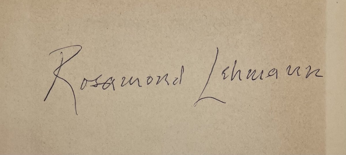 #RosamondLehmann's copy of F. R. #Leavis' The Great Tradition (Chatto & Windus, 1955). Lehmann didn't often write in her books: perhaps her inscription was a private stand against the critic, who, in conjunction with his wife Queenie, was perpetually dismissive of her output?