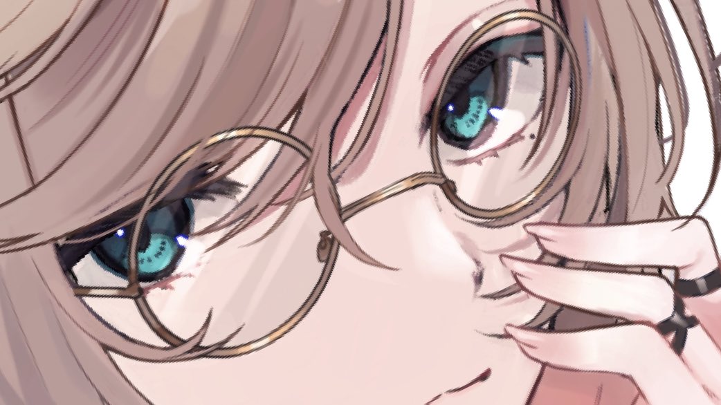 厚塗りで目を塗り修正するのすき ユッケのイラスト 厚塗りで目を塗り修正するのすき ユッケのイラスト