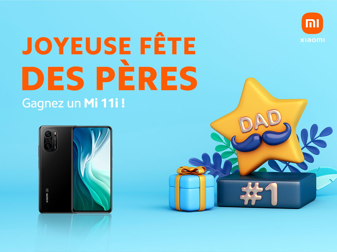 XiaomiFrance's tweet image. Gagnez un Mi 11i à l'occasion de la fête des pères ! 😄
Pour participer :
- Suivre @XiaomiFrance  
- Retweetez pour dire un mot gentil à votre papa 😍

Tirage au sort le 26.05