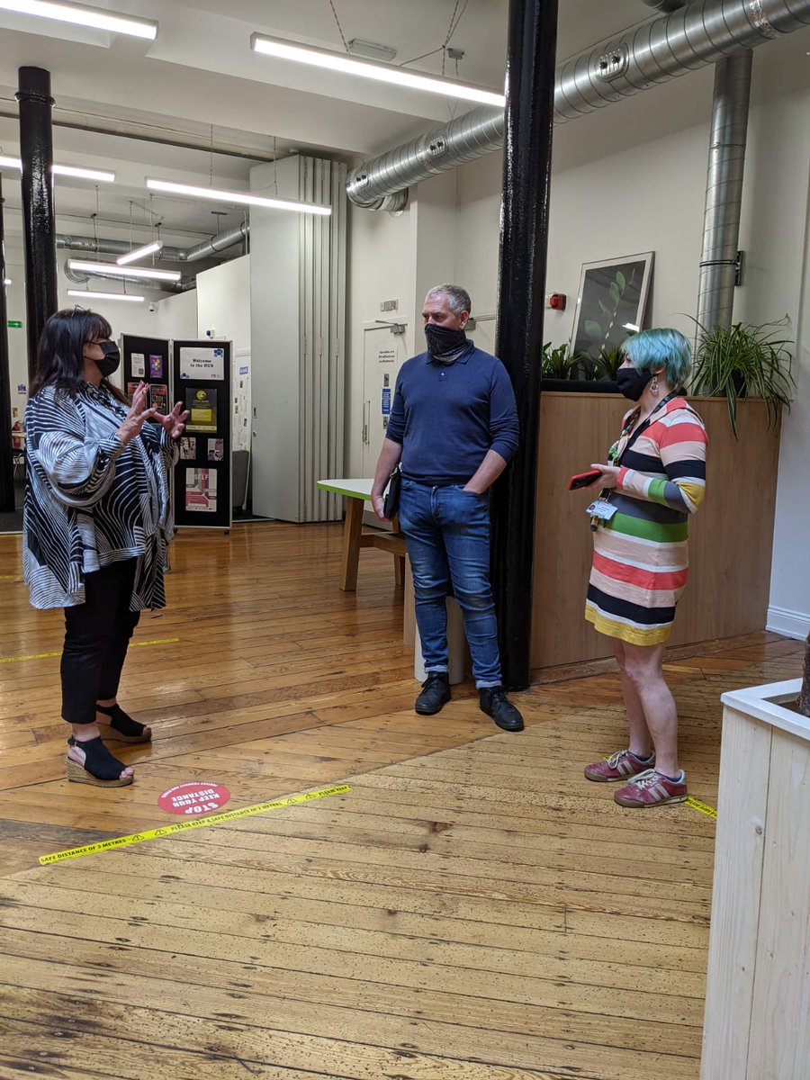 It was a pleasure to have <a href="/PeteJamiesonDWP/">Peter Jamieson</a> into the HUB yestrerday. We discussed the close work with <a href="/DWP/">DWP</a> work coaches and the focussed work of our HUB mentors. He also met with the YourWay group completing a ready for work session.