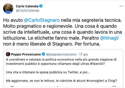 stebaraz's tweet photo. "Pragmatico" è la parola sempre utilizzata quando ci sono da giustificare posizioni:
- pro armi
- pro tabacco e anti scienza medica
- pro fossili e anti scienza climatica
- pro Great Barrington Declaration
Stagnaro non è liberale, è un ultra libertario, caro @carlocalenda. https://t.co/9JymuGmNq9