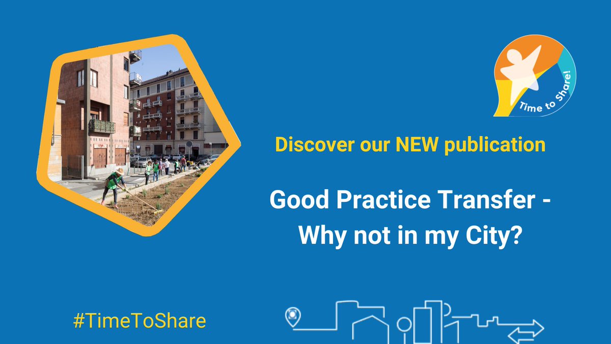 Discover our brand new publication dedicated to the transfer of urban good practice: bit.ly/2Tgpyyn
Explore the journeys of 23 cities that transferred &amp; adapted good practices to their local contexts through our #TransferNetworks.
It’s #TimeToShare!