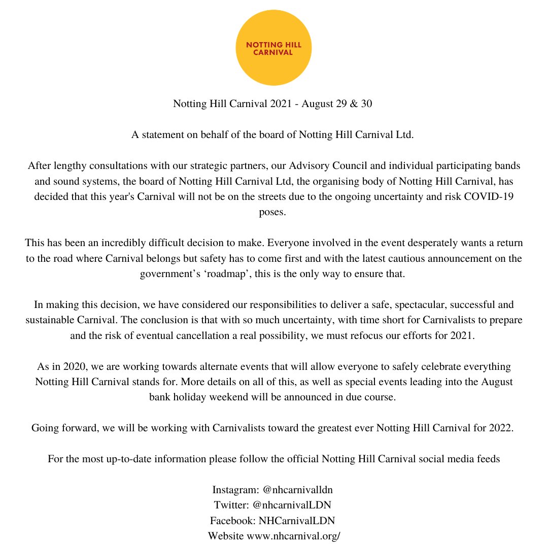 NHC PUBLIC ANNOUNCEMENT

We have an update for you regarding NHC 2021.
Please see our official statement from the NHC Board of Directors