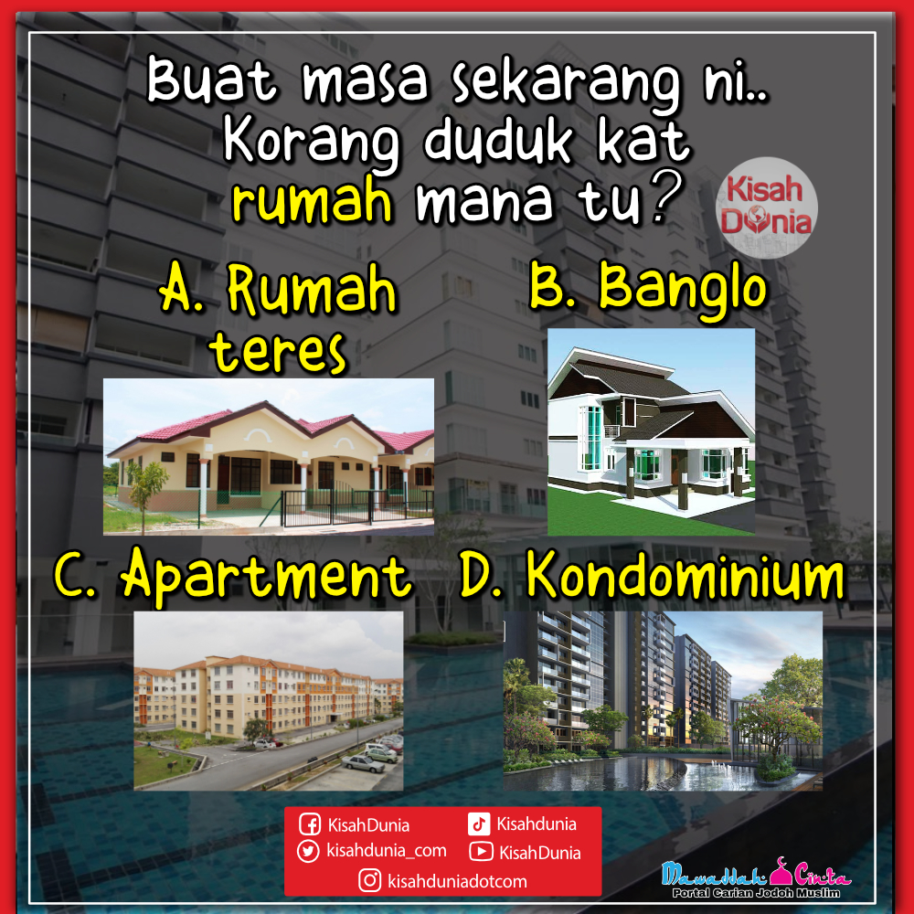 kisahdunia_com's tweet image. Korang duduk rumah yang mana tu?
#rumah #pkp #pkp2021 #pkp3
#KisahDunia
#kdboom