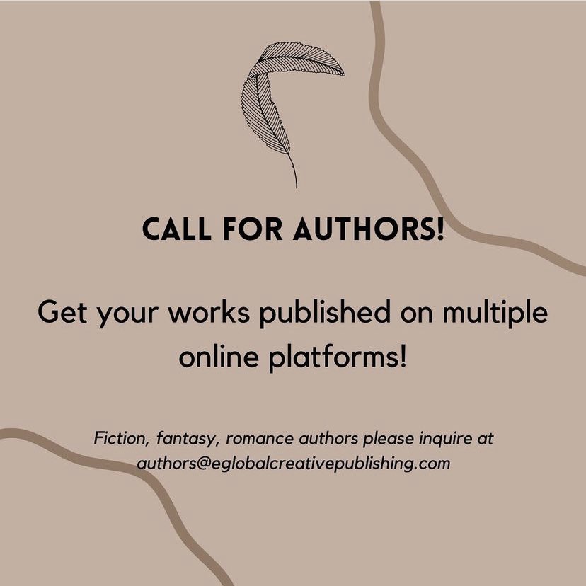 eGlobalCreative's tweet photo. Hey writers! This is a call for action!
Get your books to a bigger audience by publishing with us!
#writersconnection #writersociety #writersclub #writersden #writerscircle #writerstag #writersofig #writerslife #published #authorcall #callforauthors #writerslift #getpublished https://t.co/Aad3Aje89X