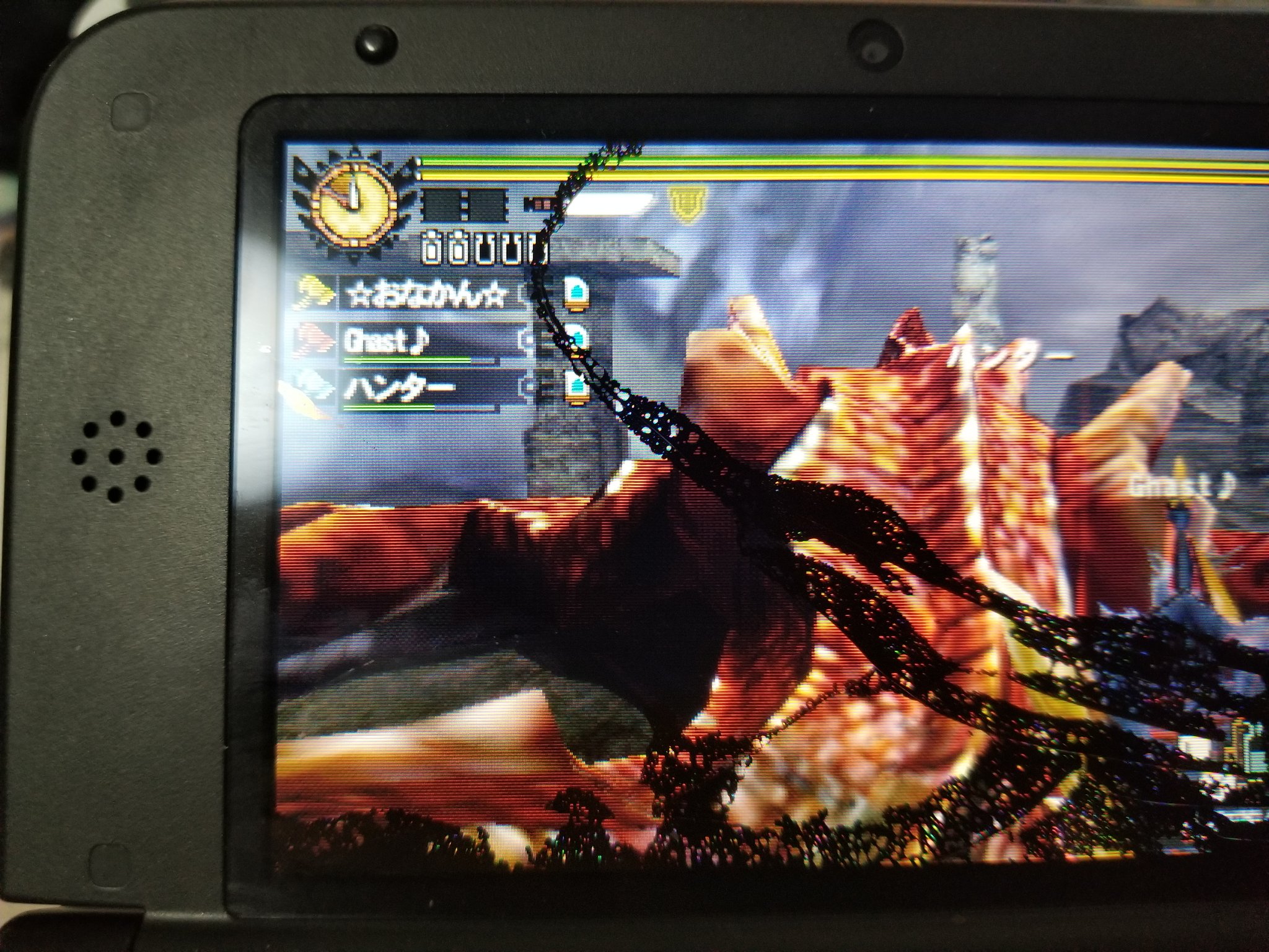 Virus 壊天瓦解を暇つぶしに全員チャアクで遊んでたら俺のは画面汚くて撮らなかったけど1分52秒で倒せた ちなみに俺のチャアクのスキルはガ性2 真打 弱特 砲術です Mh4g モンハン4g T Co Hkhwbkuo8d Twitter