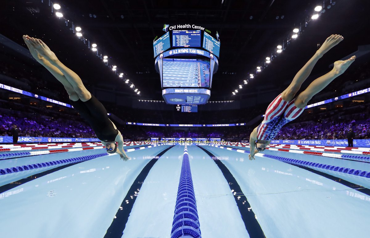 NBCOlympics's tweet photo. Today is going to be a good day.

#SwimTrials21 x #TrackFieldTrials21 https://t.co/GDKyA56oDv