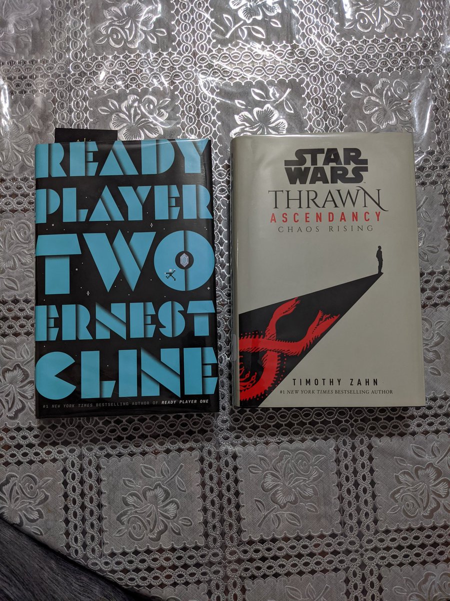 This summers reading goals. I've been looking forward to these two since I first found out they were in the works. Already started Ready Player Two. https://t.co/XbdlSp4J5s