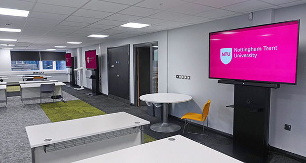 Visual_Displays's tweet photo. Nottingham Trent University and Roche AV were able to deploy 110 AV stands, which combine 65″ flat panel displays with sound bars, in just two weeks to support social distancing > https://t.co/EZWw0e9WcO 🖥️↔️
@rocheav73 @TrentUni #AVtweeps #EdTech #FlatPanelDisplays AVsystems https://t.co/ApPIb8d1ES