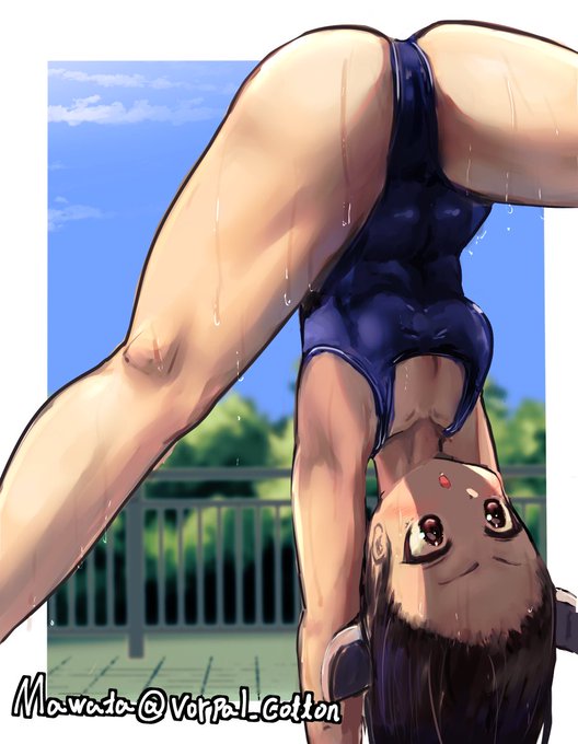 これはプールサイドで逆立ちするきりたん
理由は知らぬ 