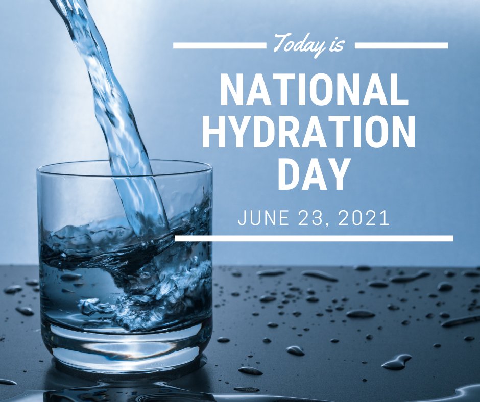 Today is #NationalHyrdrationDay! Consider this your friendly reminder to drink some water… and to take a look at your #HydrationHabits. What simple change can you make to get more water in each day? Tell us below.