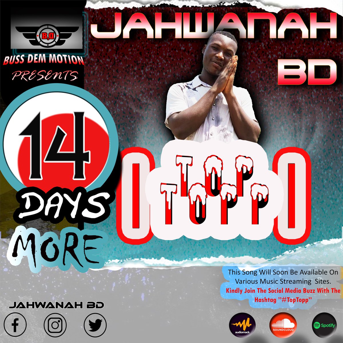 Jahwanahbd's tweet photo. Hello Fam, #TopTopp Drops On  2nd July 2021.
Anticipate and  Follow Me On Audiomack With The Link Below.
#BussDem  #Anyweh
https://t.co/DVfvXiiaps https://t.co/q8ZlQwlXV1