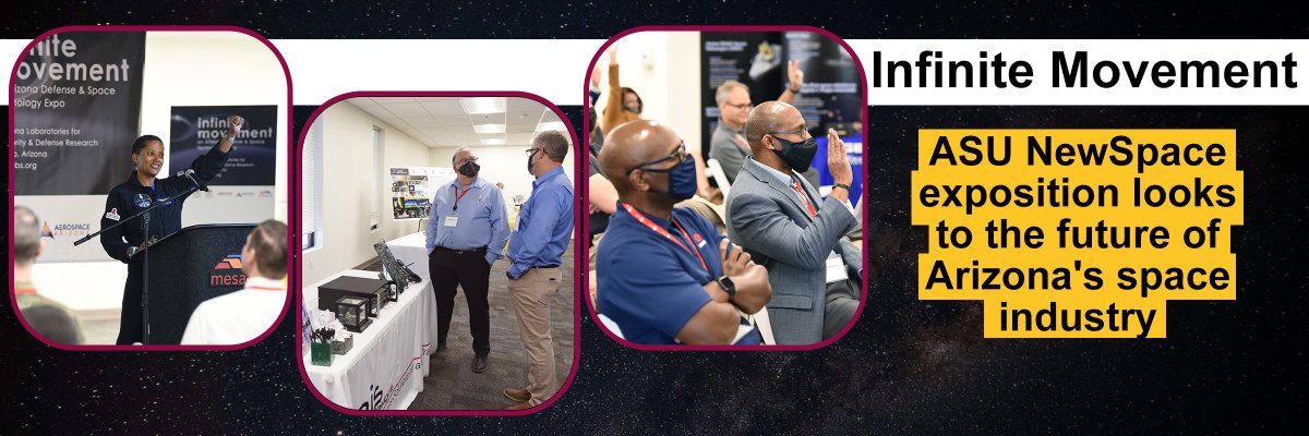 ASU NewSpace (@asunewspace) on Twitter photo Last month <a href="/ASU/">Arizona State University</a> NewSpace and <a href="/CITYOFMESA/">City of Mesa, Arizona</a> brought together the best and brightest of Arizona industry to present on their contributions to defense and space technology. #Space
Read more by clicking the link below.
newspace.asu.edu/reagan-priest-… Last month <a href="/ASU/">Arizona State University</a> NewSpace and <a href="/CITYOFMESA/">City of Mesa, Arizona</a> brought together the best and brightest of Arizona industry to present on their contributions to defense and space technology. #Space
Read more by clicking the link below.
newspace.asu.edu/reagan-priest-…