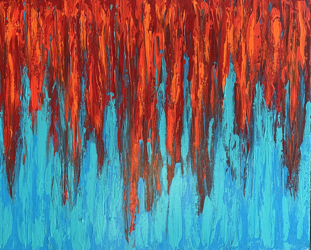 Sue Mooney Art
Raining Fire
acrylic on canvas
16"x 20"
.
Check out their art profile at: ow.ly/4VSp50DsFC9
.
.
#stpaulartcollective #stpaul #localartist #rainingfire #acrylicpainting #abstractart #vibrant