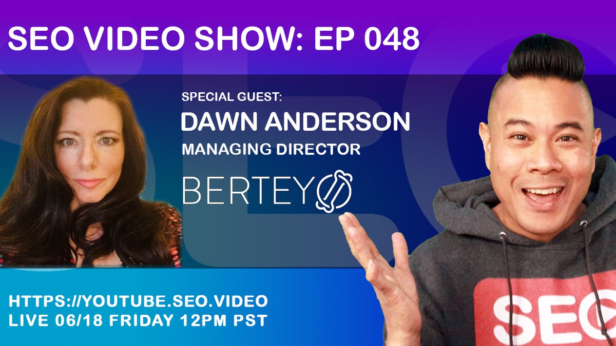 Join <a href="/paulandre/">Paul Andre de Vera</a> &amp; <a href="/dawnieando/">Dawn Anderson</a> TODAY at 12pm PST on the <a href="/seovideoshow/">SEO Video Show</a> for the MOST ADVANCED technical #SEO episode EVER❗ youtube.com/watch?v=kPG99Y…