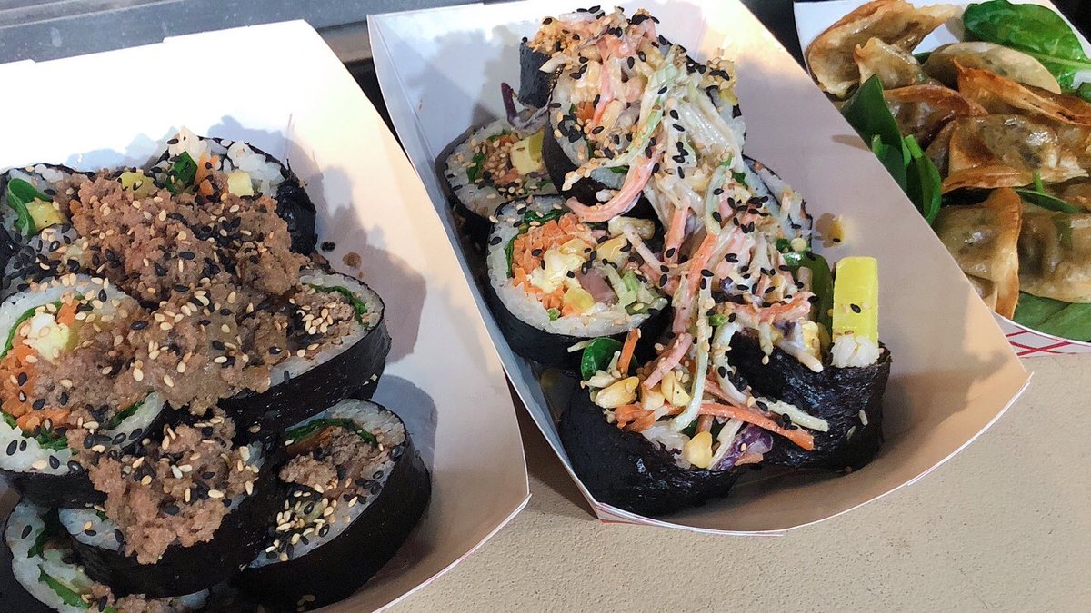 TGIF guys~ we r back again here on 52nd 6ave now… come and get Korean Gimbab(roll).. see ya~