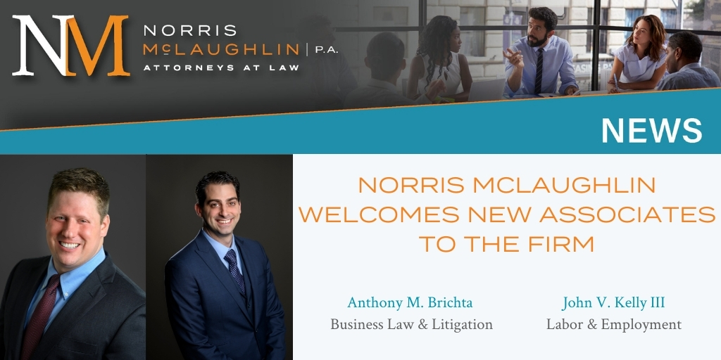 We are pleased to welcome Anthony Brichta to our Allentown, Pennsylvania office and John Kelly to the Bridgewater, New Jersey office!

Read more on our latest news post! hubs.li/H0Qzm960

#Attorneys #Lawyer