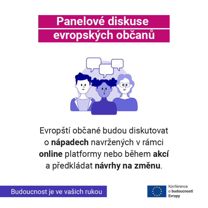 Europarl_CZ's tweet photo. Ovlivněte směr, kterým se Evropa ubírá! Sdílejte s námi své nápady a podněty a zapojte se do akcí v rámci Konference o budoucnosti Evropy. Její ustavující plénum se koná již zítra!

#BudoucnostPatriVam #futureofeurope 

Co je konference vlastně zač a jak se můžete zúčastnit? 👇