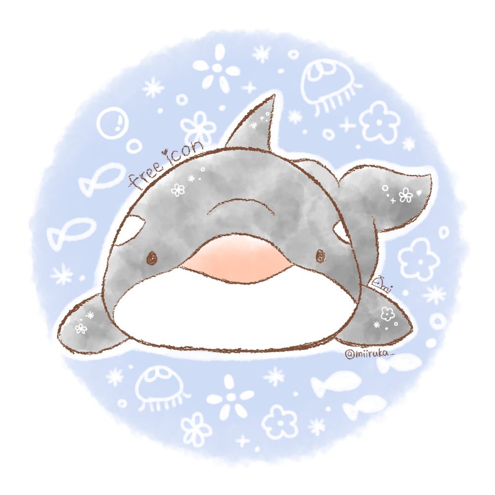 みいるか シャチのフリーアイコン アイコンにご自由にお使いください フリーアイコン ゆるふわイラスト