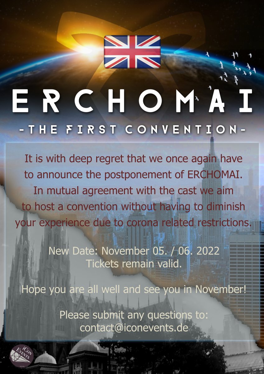 Erchomai2022's tweet photo. 📢 COVID-19 UPDATE:

🇬🇧 Please read carefully ! Your personal handler will contact you within the next 7️⃣ days per e-mail.

🇩🇪 Bitte sorgfältig lesen ! Dein persönlicher Ansprechpartner wird dich in den nächsten 7️⃣ Tagen per E-Mail kontaktieren.

#Erchomai
#Shadowhunters https://t.co/bXFwrDm0Bf