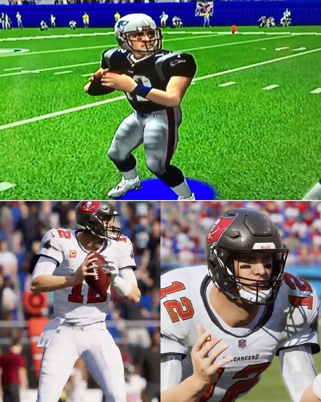 ESPN on X: 'Tom Brady in Madden NFL 2002 vs. Madden NFL 2022