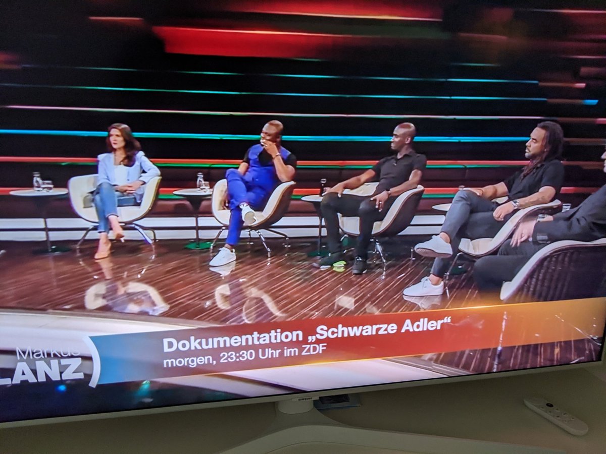 g_rabenstein's tweet photo. Beeindruckende Berichte von #OttoAddo, @GeraldAsamoah14, und @RealOwo zu #Rassismus in Gesellschaft und Fußball bei Markus #Lanz #SchwarzeAdler #ZDF https://t.co/bisrM9sSF8