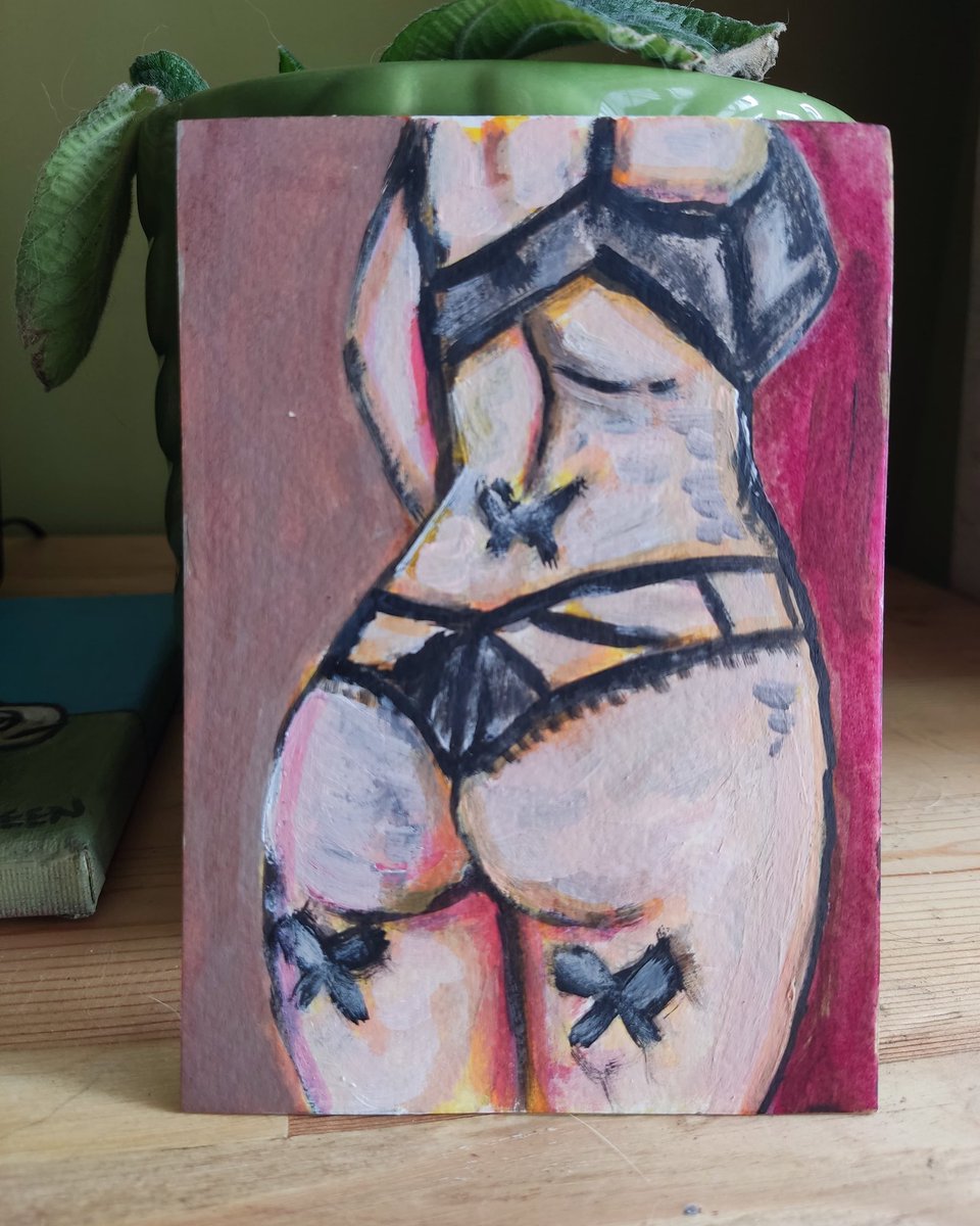 ipaintbottoms's tweet photo. Recent paintings have seemed to really grow in popularity in my art groups. Ready to show them to a wider audience 
#nudeart #lifedrawing #paintingfromdonatedpictures #twitterart #Twitterartist https://t.co/Y8n9qZZq6L