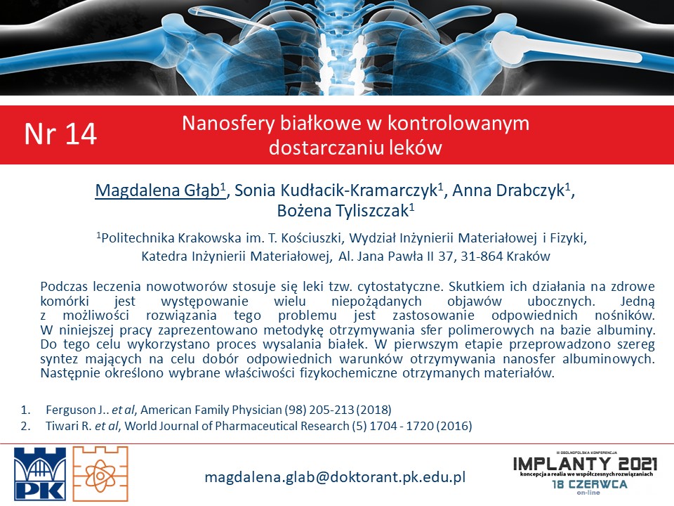 K_IMPLANTY's tweet photo. Serdecznie zapraszamy do obejrzenia plakatu nr 14
Ogólnopolskiej Konferencji IMPLANTY 2021. 
@K_IMPLANTY https://t.co/sCgxN6qlFZ